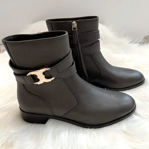 NEW Tory Burch Gemini Link Brown Leather Boots